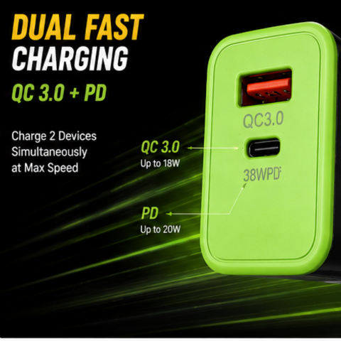 TURBO SUPER FAST CHARGER WITH 4 IN 1 CABLE |Rs-1295