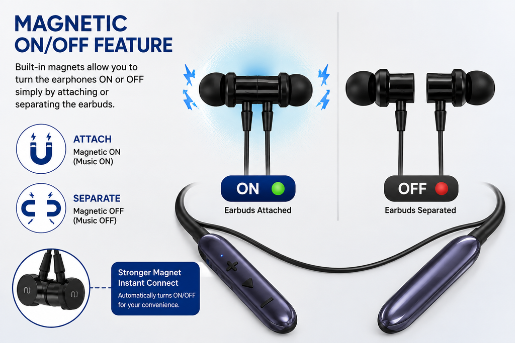 J-511 High Bass Magnetic Neck band |Rs-1995