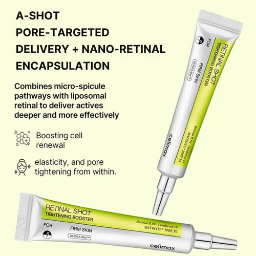 Celimax The Vita-A Retinal Shot Tightening Booster 15ml | 0.1% Retinal + 3% Matrixyl | Korean Anti-Aging Skincare