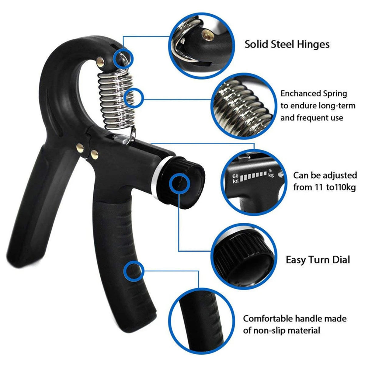 Adjustable Hand Gripper With Counter
