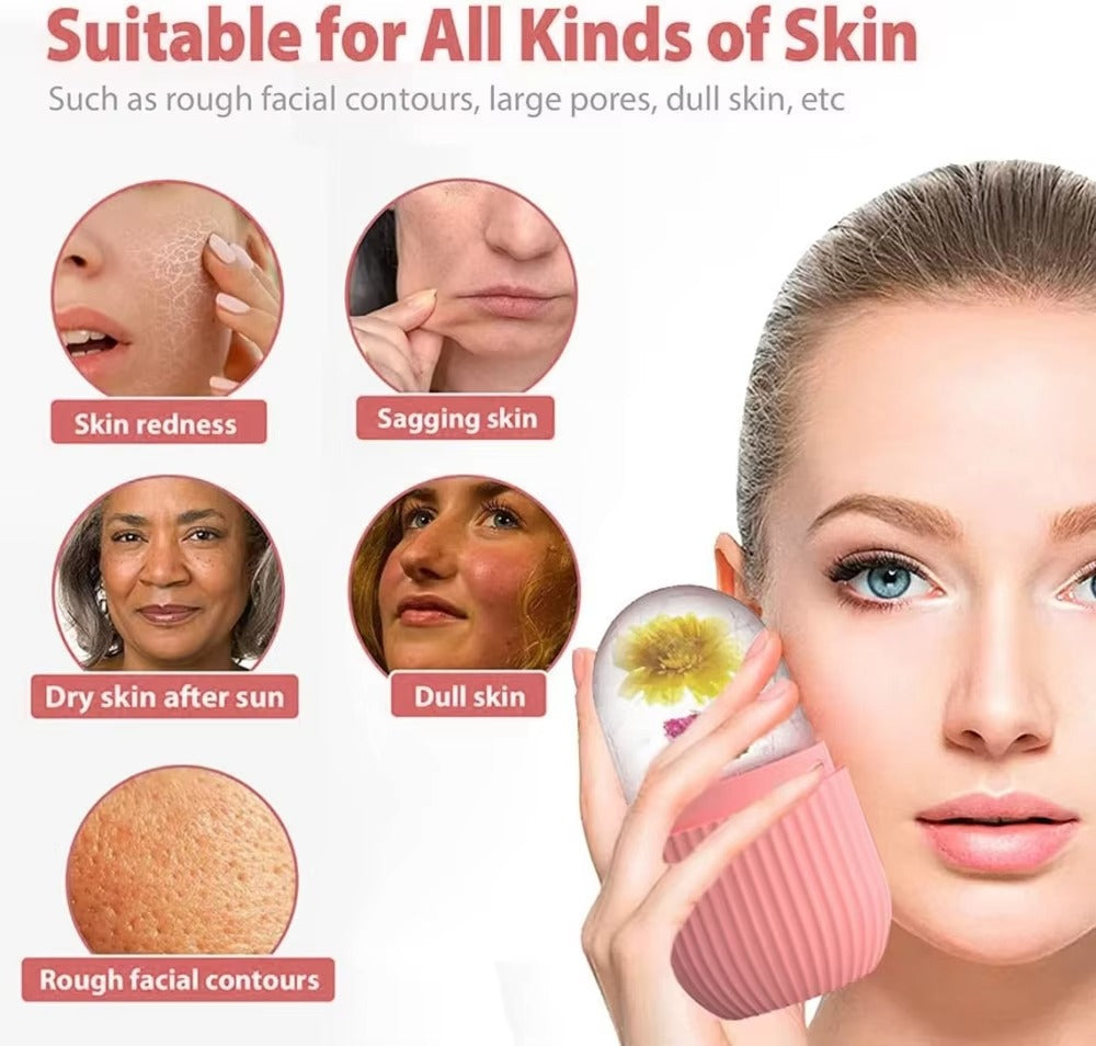 Silicone Reusable Ice Face Roller